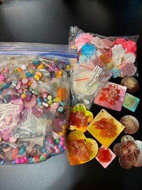 Mixed Lot of Assorted Shell and Mother of Pearl beads and Pendants - Multicolor